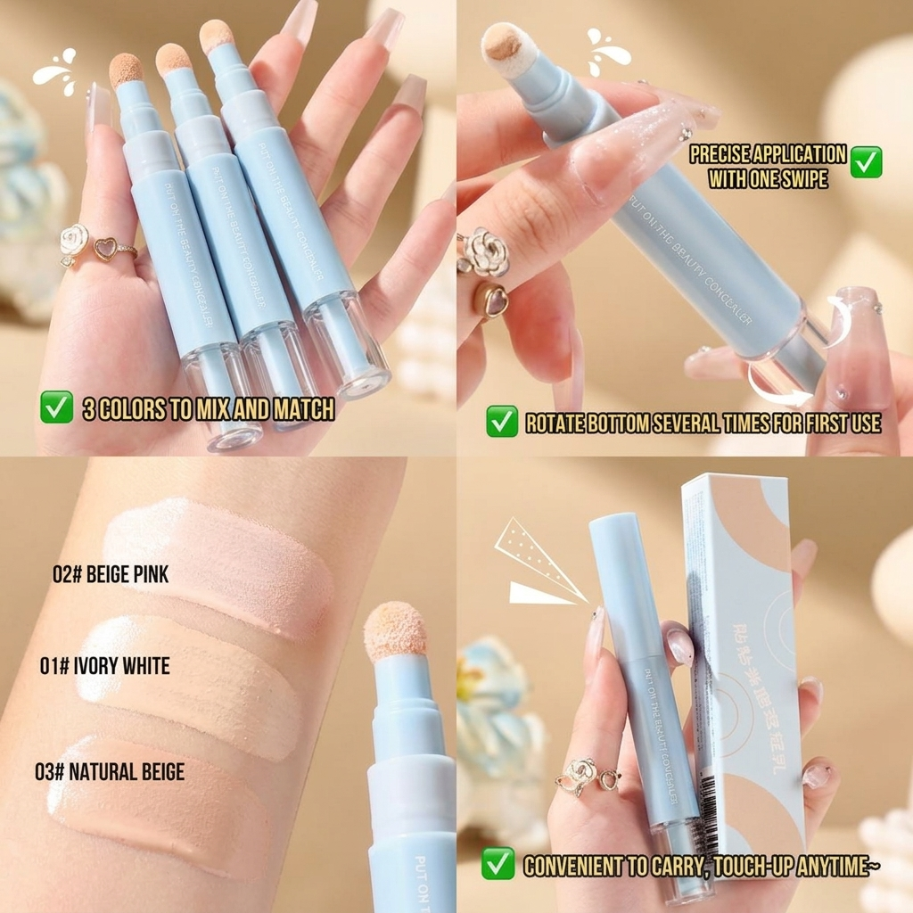 Clinclii™ Dual-effect Concealer & Foundation Eye Concealer