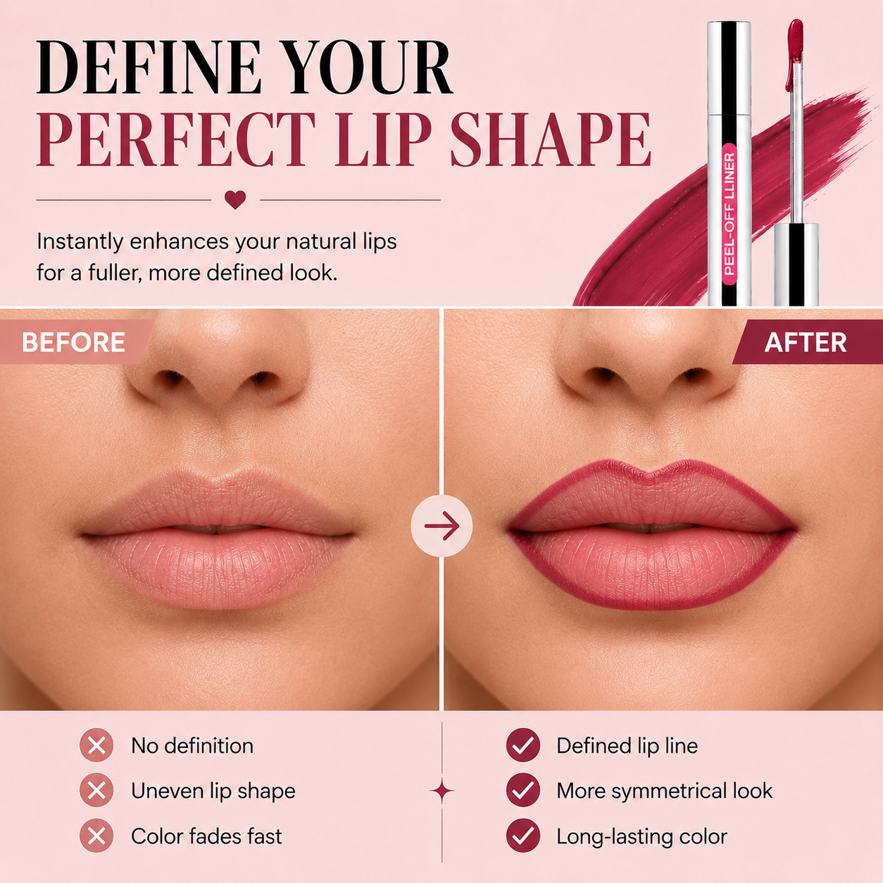 The Lip Liner That Stays Until You Take It Off.