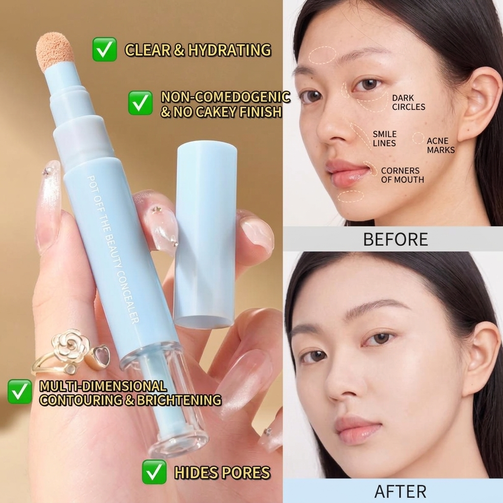 Clinclii™ Dual-effect Concealer & Foundation Eye Concealer