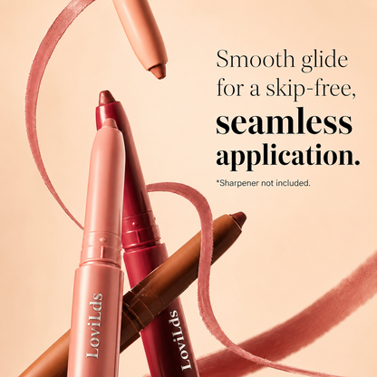 Define your lips—without the dry, scratchy feel.