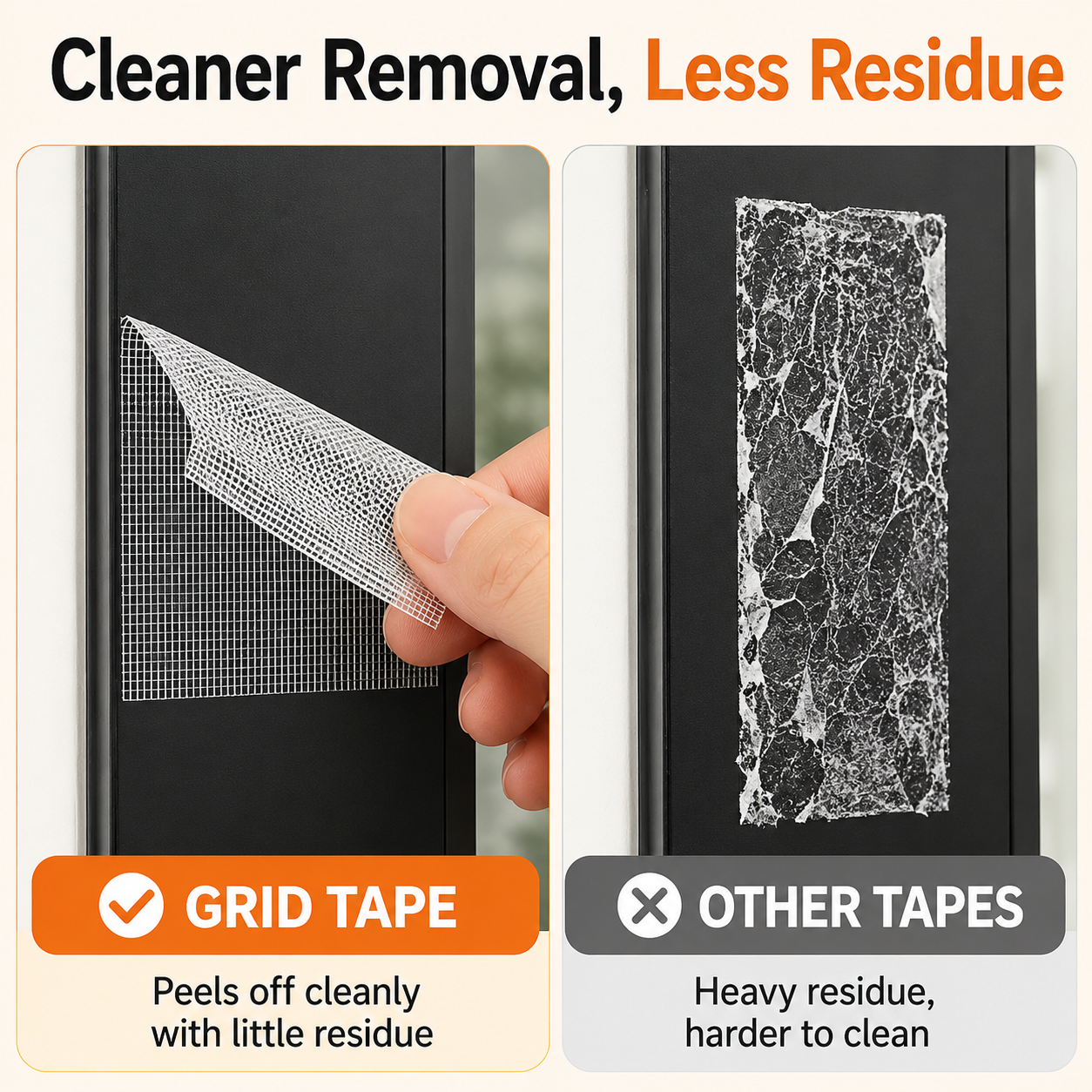 Heavy-duty grid cloth tape