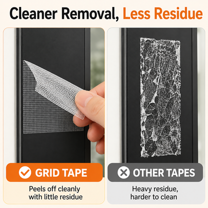Heavy-duty grid cloth tape