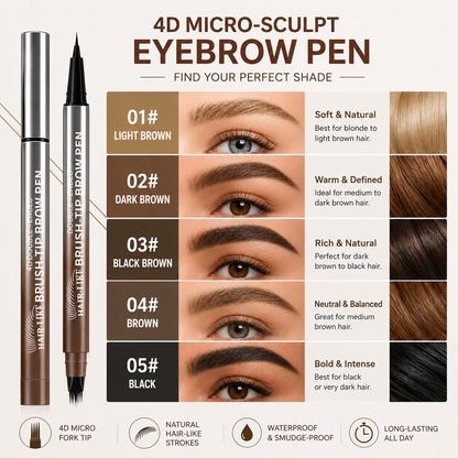 4D Dual-Ended Brow Pen