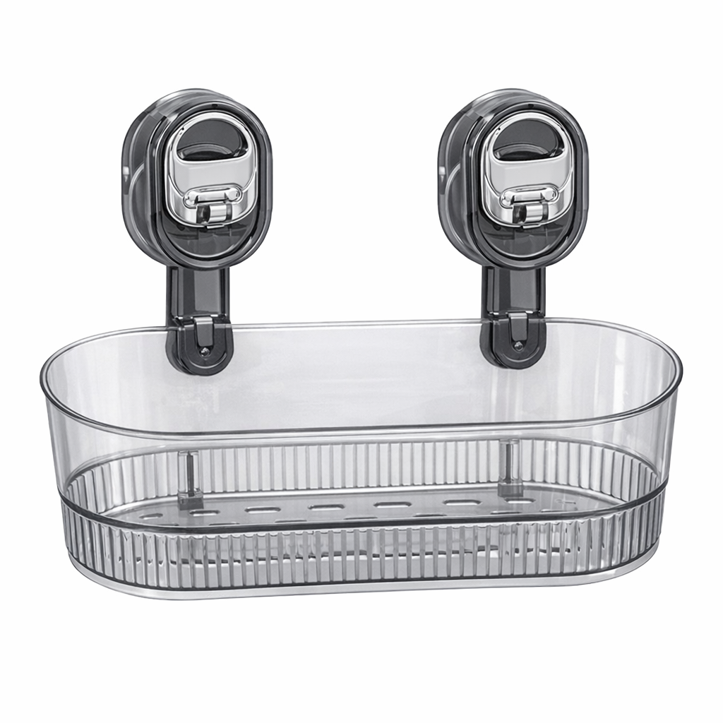 No-Drill Suction Storage Box  Large Capacity & Strong Load-Bearing