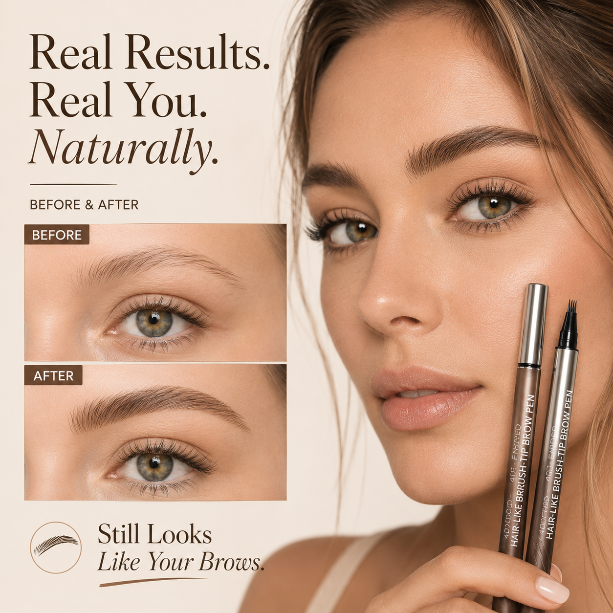 4D Dual-Ended Brow Pen