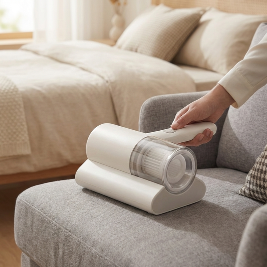 Wireless UV mite-removing vacuum cleaner