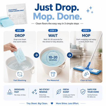 Drop It In. Mop the Mess Away.