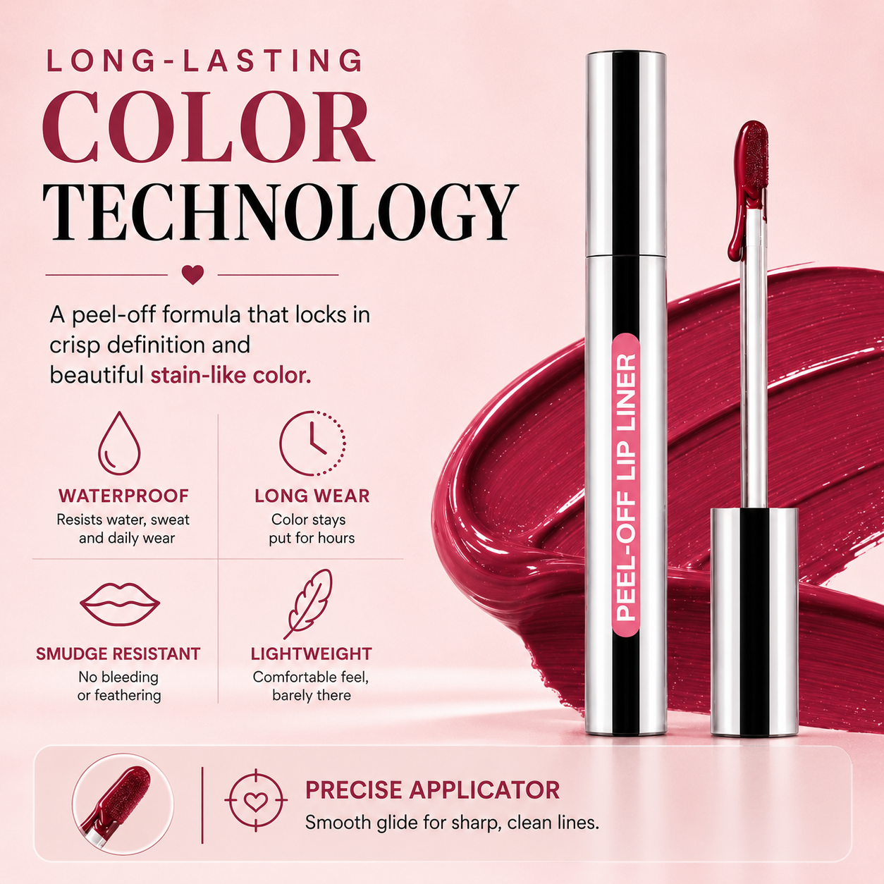 The Lip Liner That Stays Until You Take It Off.