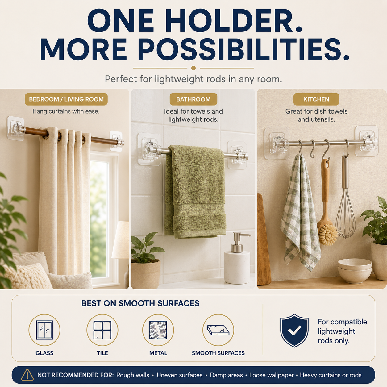 Hang Curtains Without Drilling a Single Hole