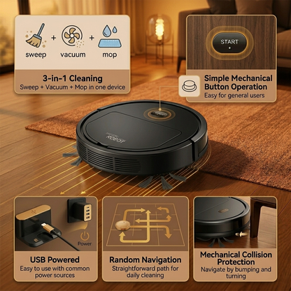 Smart Mini Robot Vacuum Cleaner